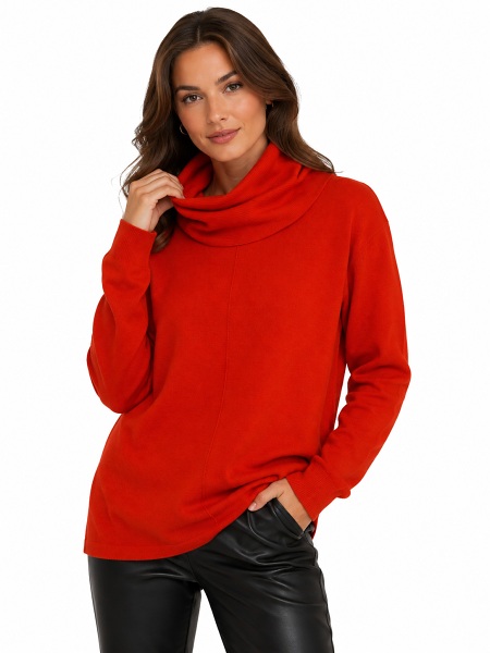 Barbara Lebek Rollkragenpullover, koralle, 40000032