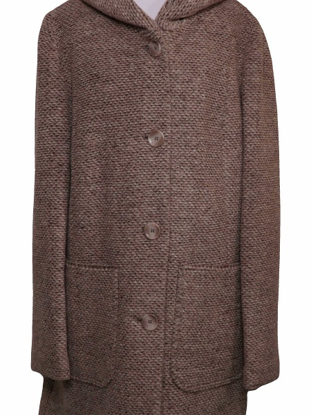 Barbara Lebek Wolljacke mit Kapuze - 30060032