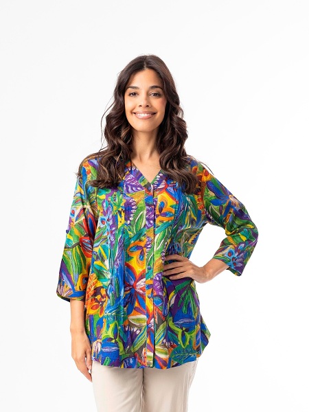 Orientique Zapallar Top Pleated  82218