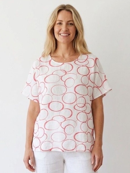 Sommershirt mit Print von Anna Menotti  031743