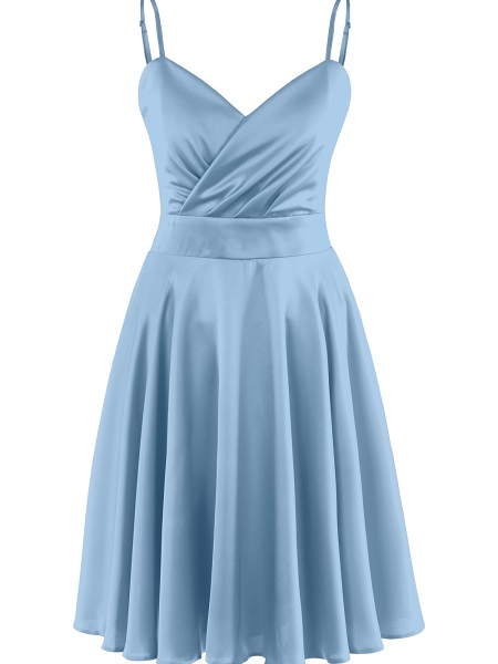 Satinkleid New Gol 13840-54 indigo 