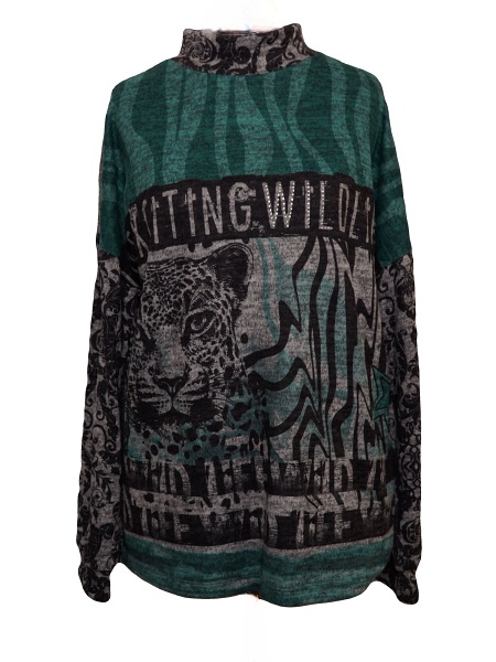 Flausch Pullover Lea H 025307 grün