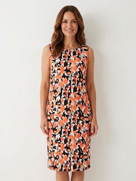 Ärmelloses Kleid mit floralem Print von MXO 71975