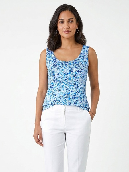 Ärmeloses Top von Barbara Lebek, ocean blue  62510062