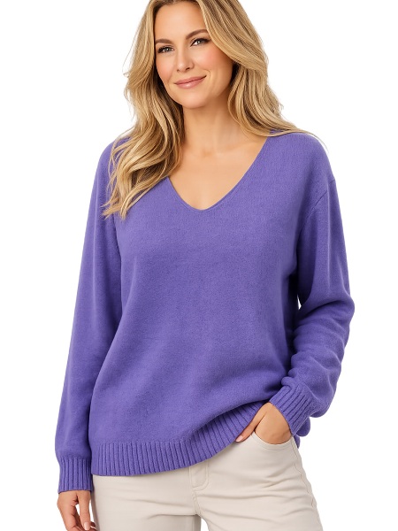 Marinello Strickpullover - lila 56241