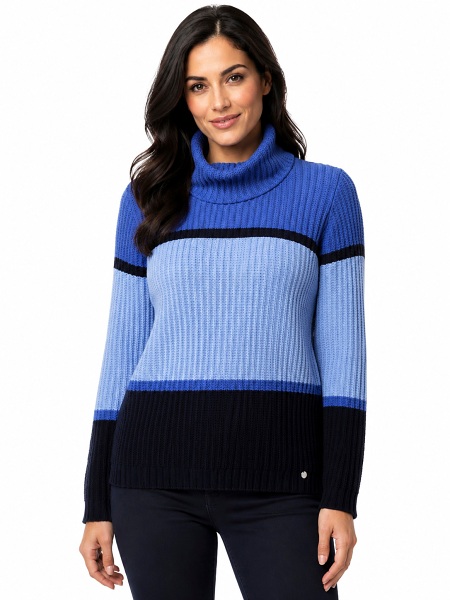 GolleHaug Pullover mit Rollkragen und Strukturmuster - 02521-11105