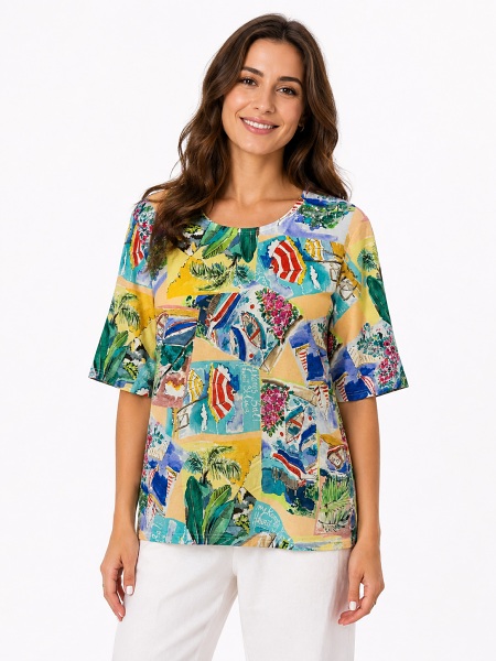 Farbenfrohe Sommershirt von Seidel Z1040-00