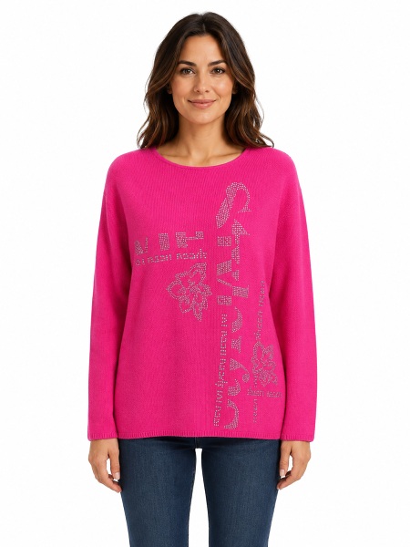 Barbara Lebek Strickpullover, rosa 55130002