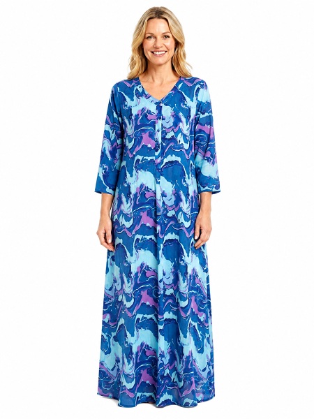 Maxikleid mit abstraktem Print von One Summer  30430056