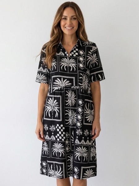 One Summer Kleid mit Bindegürtel 30537403
