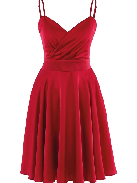 Satinkleid New Gol 13840-78 kirsch