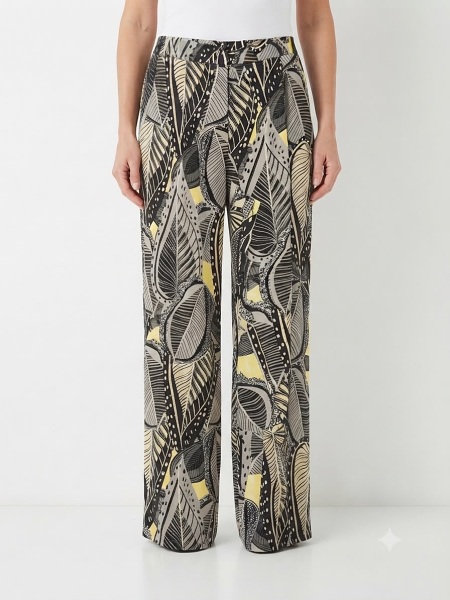 Hose mit Blätter-Print von Capuccino 260628