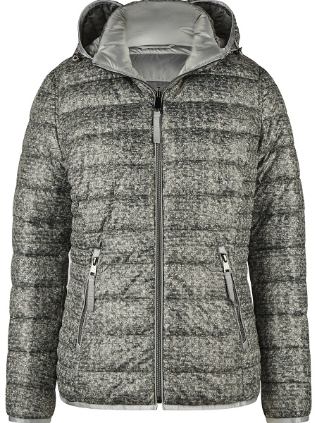 Steppjacke mit Kapuze von Barbara Lebek, dark green/sage, 31180052
