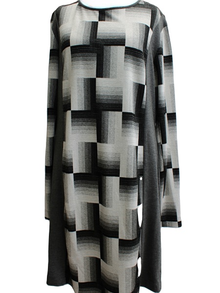 Kleid von Seidel, Trendmuster Karo, schwarz/weiß, W 3905