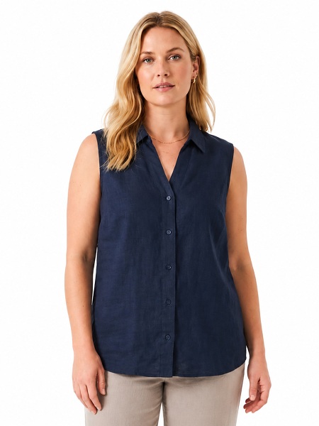 Ärmellose Blusetop von Navigazione 51109