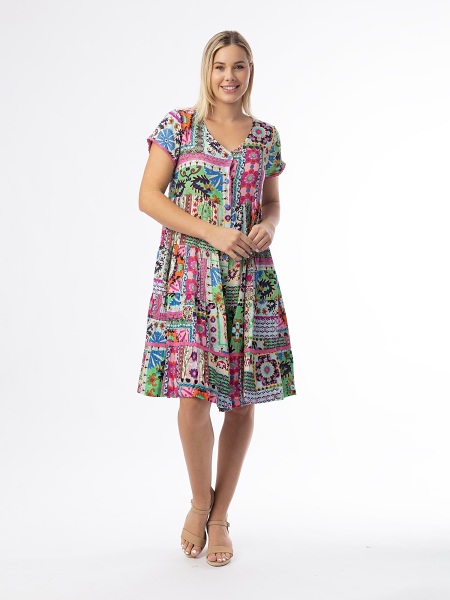 Orientique Sao Bento Dress Layers Short Sleeve  61739